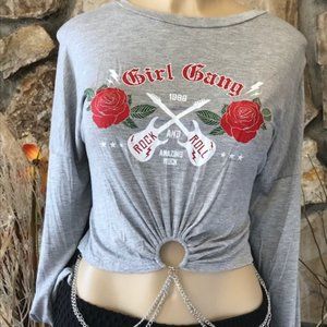 Long Sleeve "Girl Gang" w/ Chains